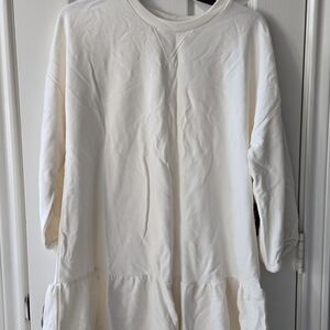 Express Off-White Long Sleeve Dress